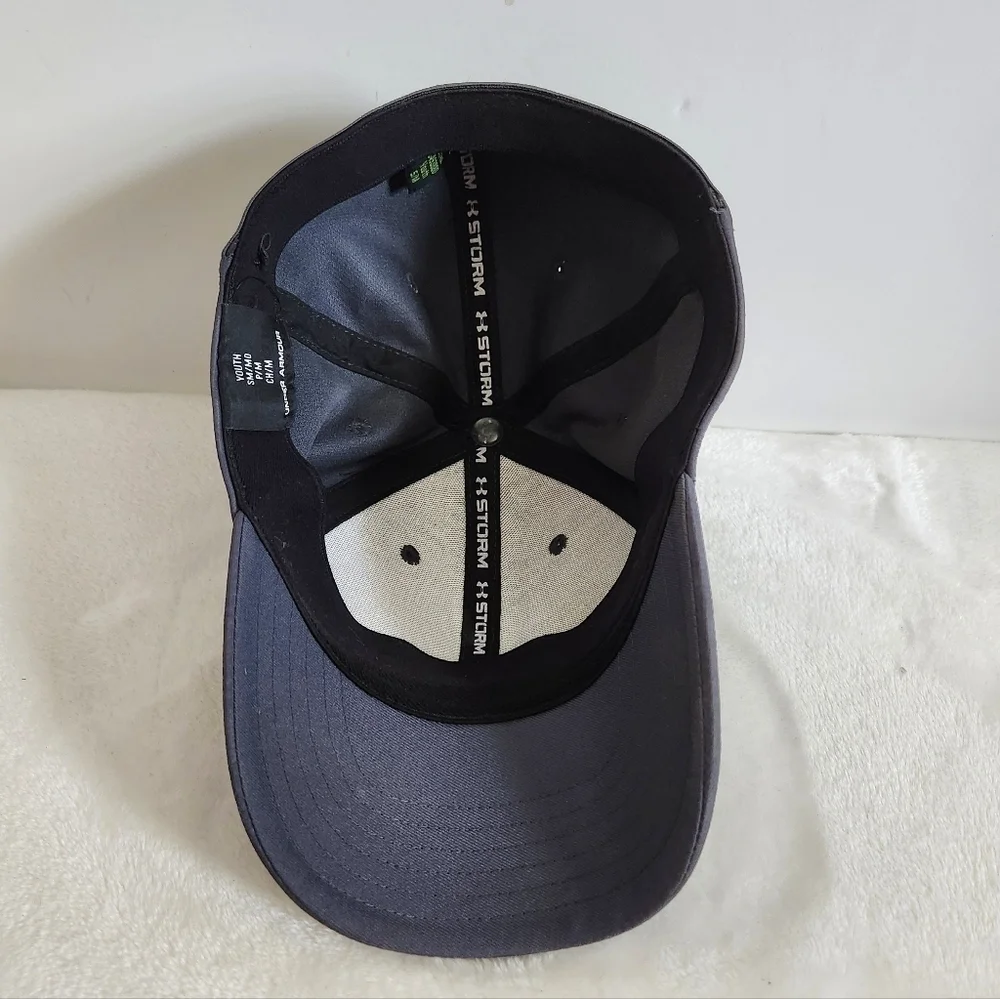 Under Armour UA Storm Youth Gray Orange Baseball Hat Cap Size S/M